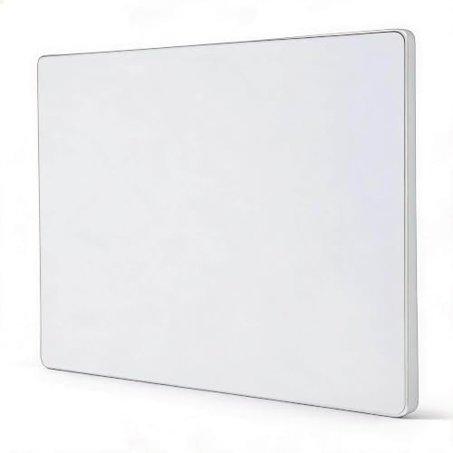 Pomya Wired Trackpad, Large 5.4 Inch High Precision Touchpad Mouse for Wins and macOS with Multi Gesture Control Tempered GlassSurface and Dual USB C Cables, for PC Laptop (White) - color: White