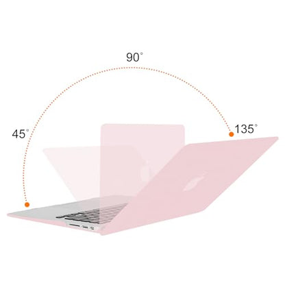 MOSISO Case Compatible with MacBook Air 13 inch A1369 A1466, Rose Quartz | Plastic Hard Shell & Keyboard Cover & Screen Protector Compatible with MacBook Air 13 (Older Version 2010 - end 2017) - color: Rose Quartz