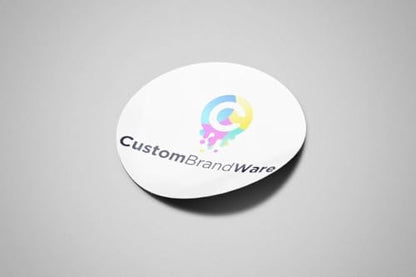 CustomBrandWare 50+ Custom Square Sticker Labels, Gloss/Matte Custom Sticker, Any Text Or Image, Your Logo Design is Printed on Premium Paper (1.5 inch Square) - size: 1.5 inch Square