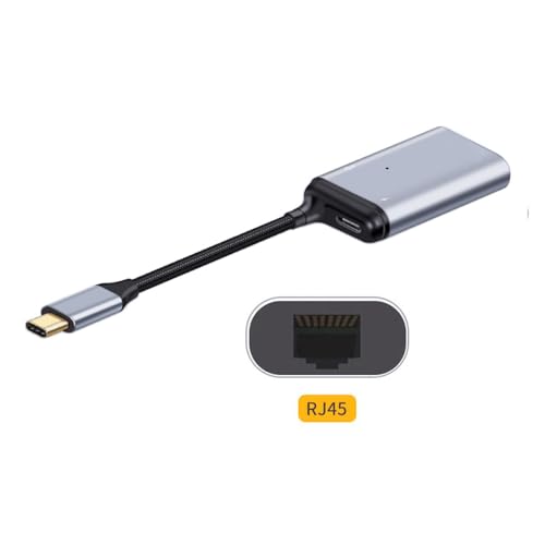 USB-C Type-C USB3.1 to 1000Mbps Gigabit Ethernet Network LAN Adapter with Female PD Power Port - style: USB-C to LAN 1000Mbps+PD+OTG