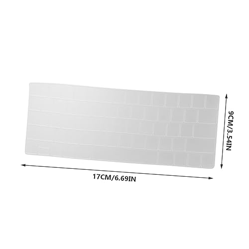 KALLORY 5pcs Transparent Keyboard Cover for Water Resistant Laptop Keyboard Protector Easy to with Models for Daily Use