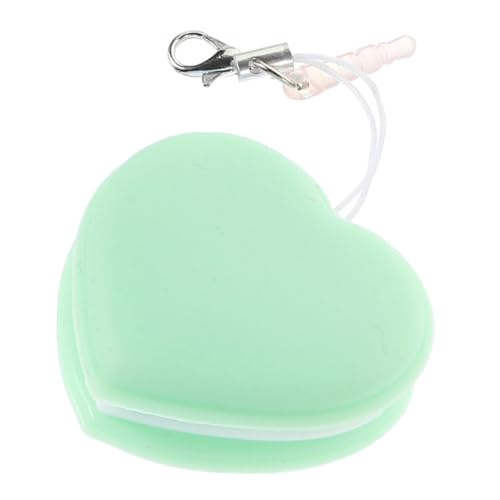 Heart-Shaped Macaron Screen Cleaner Multi-Functional Lens Cleaning Tool for Eyeglasses Phones and Cameras Durable Material Compact Design for Easy Storage Green - color: Green