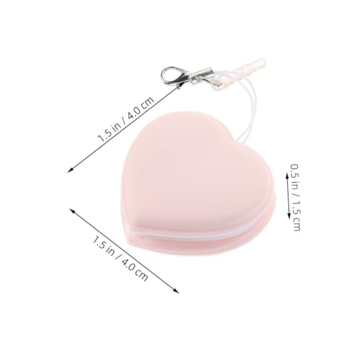 Heart-Shaped Macaron Phone Screen 10-Pack Portable Lens Cleaning Cloths for Eyeglasses Camera Lenses and Electronics Cartoon Hanging Accessory - color: Pink