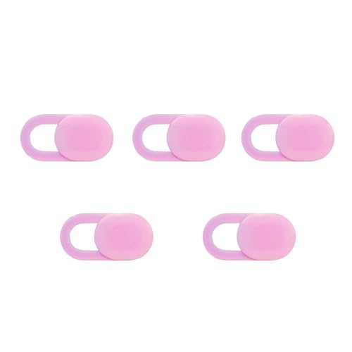 Privacy Cover Slider Stickers for Laptop Tablet Phone Front Area Adhesive Tabs for Office Study Meeting Device Use 1.0 x 0.4 Inch(pink) - color: Pink-5 PCS