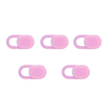 Privacy Cover Slider Stickers for Laptop Tablet Phone Front Area Adhesive Tabs for Office Study Meeting Device Use 1.0 x 0.4 Inch(pink) - color: Pink-5 PCS
