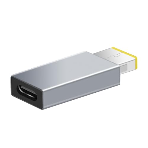 CHICHIYANG USB-C to PD Adapter, Type C to Square USB DC-in Jack Power Converter for Laptops