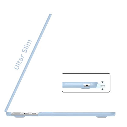 B BELK for MacBook Air 15 inch Case 2026 2025 2024 2023 M5 M4 M3 M2 | Model A3448 A3241 A3114 A2941, Matte Plastic Laptop Hard Shell Case with Keyboard Cover & Screen Protector, Airy Blue - color: Airy Blue