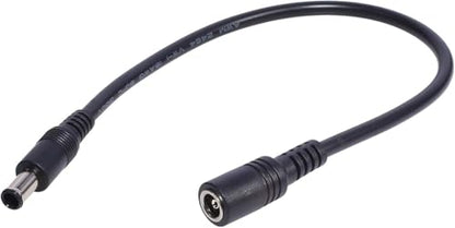 Black DC6.5x4.4mm Extended Line Power Cable 6.5x4.4mm for Notebook Short Extension Cord 18AWG 120W DC6044 Power Supply Cord Power Cords Cables (30cm)