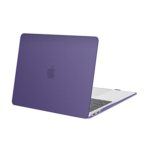MOSISO Compatible with MacBook Air 13 inch Case M1 2022-2018 | Touch ID Plastic Hard Shell Cover Compatible with MacBook Air 13.3 inch Case, A2337 M1 A2179 A1932, Imperial Purple - color: Imperial Purple