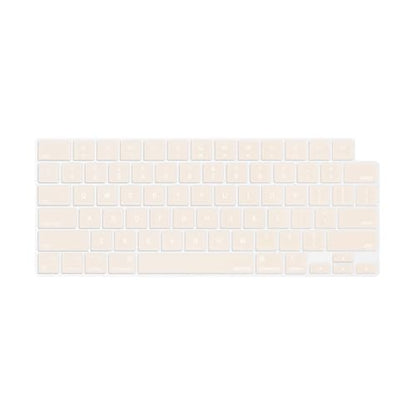 MOSISO Keyboard Cover Skin Compatible with MacBook Air 15 inch M3 M2 | A3114 A2941/Air 13.6 A3113 A2681/Pro 14/16 M4 M3 M2 M1, Beige - color: Beige
