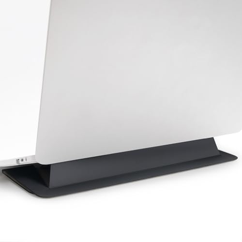 Laptop Stand for Desk, Office, Ergonomic Notebook Stand, Foldable & Portable Travel FlatStand, Lightweight, Anti-Slip, Compatible with MacBook Air, Pro, and Up to 15.4" Laptops (Charcoal) - color: Charcoal Frost