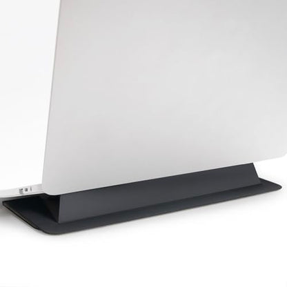 Laptop Stand for Desk, Office, Ergonomic Notebook Stand, Foldable & Portable Travel FlatStand, Lightweight, Anti-Slip, Compatible with MacBook Air, Pro, and Up to 15.4" Laptops (Charcoal) - color: Charcoal Frost