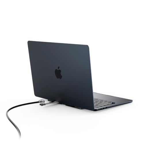 Compulocks Blade Universal Lock Slot Adapter with Keyed Cable Lock Black | Secure aluminum tablet security lock by Compulocks