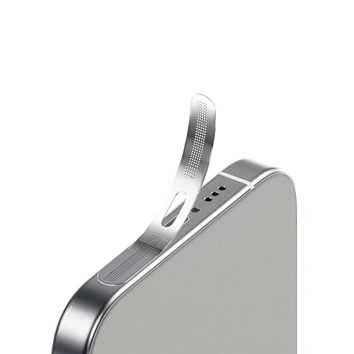 for iPhone 16 Pro Max Earpiece Speaker Mesh Anti Dust Proof Adhesive Cover - 5PCS / White - color: Silver, size: 16 Pro Max/16 Pro