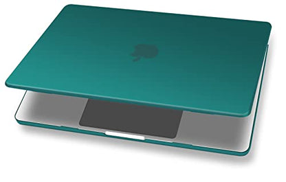 UESWILL Compatible with MacBook Air 13 inch M5 M4 M3 M2 Case 2022-2026 Model A3449 A3240 A3113 A2681, Matte Hard Shell Case Cover for MacBook Air 13.6 + Microfiber Cloth, Peacock Green - color: Peacock Green, size: MacBook Air 13" (M2 M3 M4 M5)
