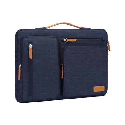 MOSISO 360 Protective Laptop Case 17.3 inch, 17-17.3 inch Laptop Sleeve | Compatible with Dell HP Lenovo Asus Acer Alienware, Side Open Carrying Case with 4 Zipper Pockets, Navy Blue - color: Navy Blue, size: 17.3 inch