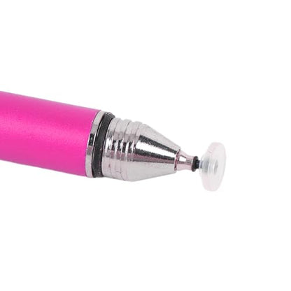 Dioche Capacitive Stylus Pen 2 in 1 Stylus Pen - High Sensitivity Double End Capacitive with Two Tips for Touch Screen & Digital Calendar - Dark Blue (Pink) - color: Pink
