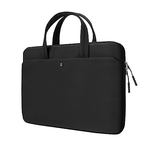 15.6-16 Inch Laptop Sleeve Case Carrying Bag with Handle, Black | Compatible with 15.6 Inch Laptop Computer, 15-16 Inch MacBook Pro/Air, Slim Lightweight Protective Computer Portable Bag - color: Black, size: 15.6/16 Inch