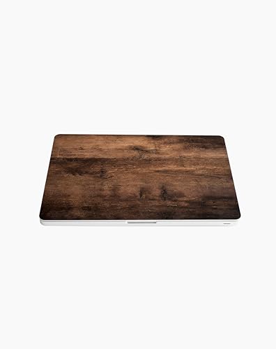 Laptop Skin Sticker Cover Decal Dark Wood- Universal Size - Fits All laptops up to a 16” Diagonal Size | Easy to Apply, Remove and Change Styles