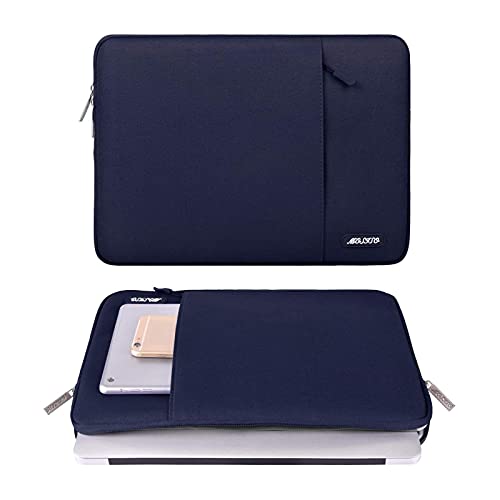 MOSISO Laptop Case 13 inch, Laptop Sleeve Bag with Pocket | Compatible with MacBook Neo A3404 2026/Air/Pro 13 M5/M4/M3/M2/M1 2026-2016, Polyester Vertical Computer Bag, Navy Blue - color: Navy Blue, size: 13 inch