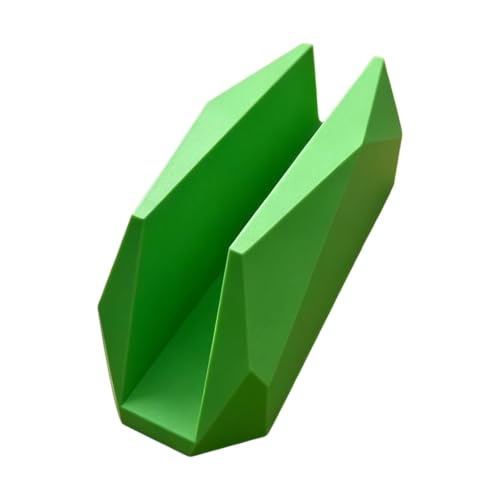 Compact Laptop Storage Stand for Desk, Upright Notebook Holder for Up to 17mm Thick Notebooks 15 Cm Base for Study Areas Vertical Laptop Stand Upright Holder Desk Notebook Compact Storage Closed - color: Green