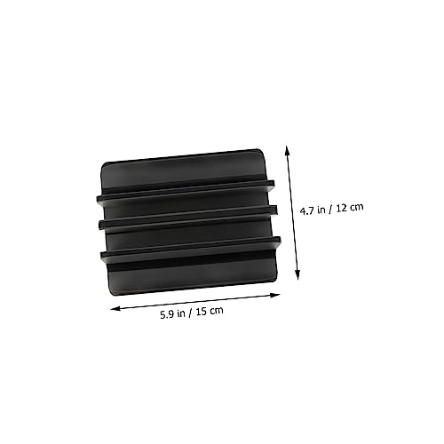 Toddmomy Aluminum Alloy Vertical Laptop and Tablet Stand Compact Desktop Rack Holder for Office and Home Use, Portable Black Dual-Slot Organizer Compatible with Notebooks