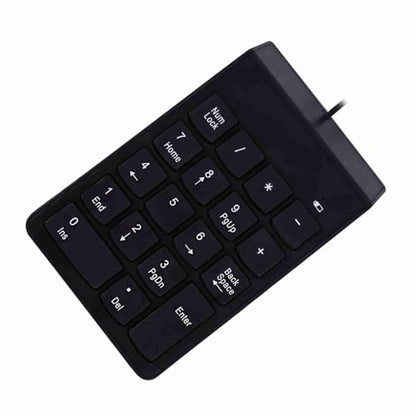 SUNGOOYUE USB Numeric Keypad, ABS Wired Number Pad 18 Keys USB 2.0 Plug and Play Spill for Laptop Desktop Data Entry Accounting Spreadsheet Users