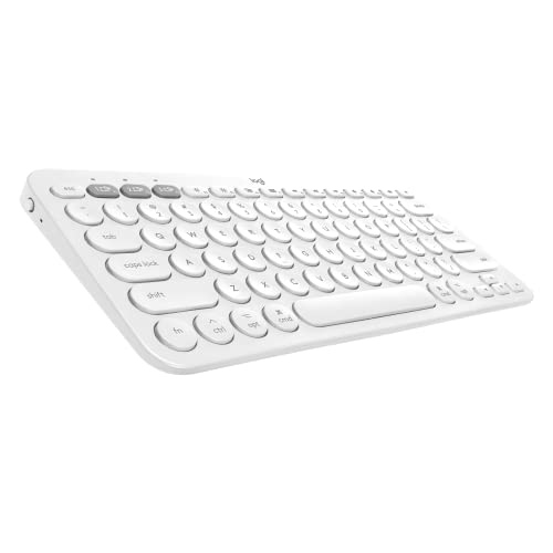 Logitech K380 Multi-Device Wireless Bluetooth Keyboard for Mac - Off White (Renewed)