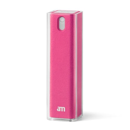 am Mist Screen Cleaner Spray with Microfiber Cloth – Alcohol-Free Pink | Mist screen cleaner with integrated microfiber cloth for phones, tablets, laptops, TVs and car displays. - color: Pink, size: 0.35 Fl Oz (Pack of 1)