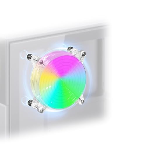 4.72" 120mm Small 5V USB Fan with Magnetic Screws Quiet LED PC Cooling Fan | with Vibrant Lighting and Portable USB Powered, for Laptop Mini PC TV Box Cabinet Server Electronic Devices A/V Equipment - size: 120mm