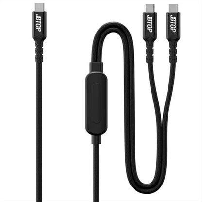 2-in-1 USB C to USB C Cable 140W,4ft Fast Charging Cable Compatible with iPhone 16/15 Series/MacBook Pro/Samsung Series and All USBC Device