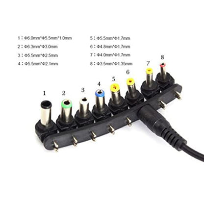 Ejoyous Car Laptop Charger Adapter 15V-24V, 80W Power Adapter Notebook Charger Power Supply Set with 8 Plug Heads, for Laptop Notebook Computers