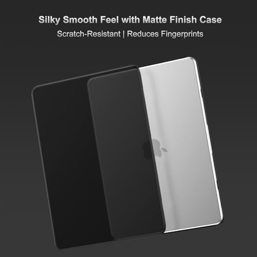 MOSISO Compatible with MacBook Pro 15 inch Case A1990 A1707, Black | Protective Crack-Resistant Plastic Peony Hard Shell Case&Keyboard Cover Skin& Screen Protector - color: Black