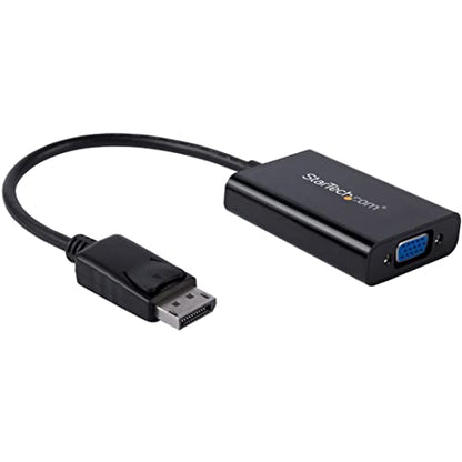 StarTech DisplayPort to VGA Adapter with Audio, 1080p, Dongle (DP2VGAA) | 1920 x 1200, DP to VGA Converter, Audio Output, Compact, Lightweight, High-Definition Video, Portable
