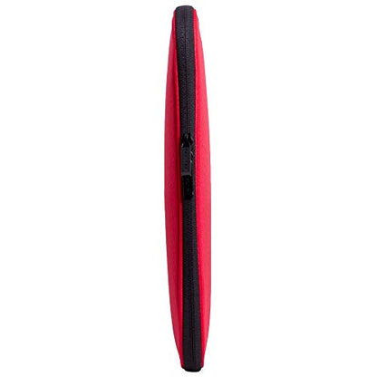 Laptop Sleeve 16 Inch Foldable Slim Case Lightweight Bag Notebook Computer Carrying Flip Cover (Red) - color: Red, size: 16 Inch