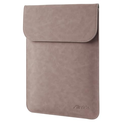 Allinside 13-13.3 inch Laptop Sleeve Case for MacBook Pro 14 2021-2026/MacBook Air 13 2010-2017/MacBook Pro 13 2010-2015, Waterproof PU Suede Leather Laptop Protective Vertical Case Cover, Pink - color: 02-Pink, size: 13-13.3" for MacBook Air 13/ Pro 13
