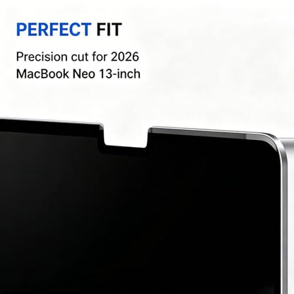 Magnetic Privacy Screen for 2026 MacBook Neo 13 Inch A18 Pro, Removable Anti Spy Laptop Screen Protector, Matte Anti Glare Blue Light Filter, Scratch Resistant Privacy Shield