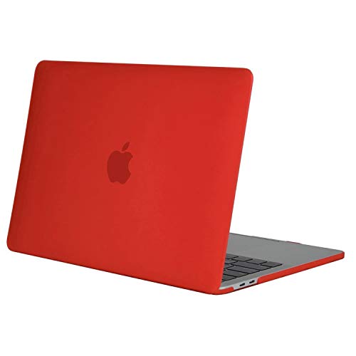 MOSISO Compatible with MacBook Pro 13 inch Case M2 M1, Red | Plastic Hard Shell Case Cover 2026-2016A2338 A2251 A2289 A2159 A1989 A1708 A1706 with/without Touch Bar - color: Red