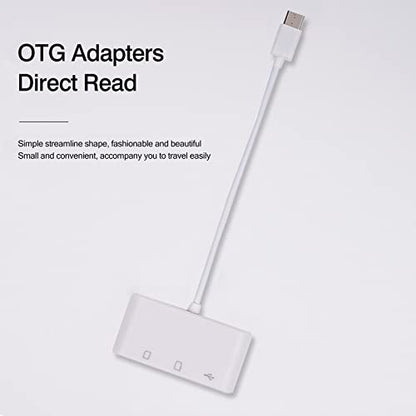 [2 Pack] SD Card Reader for Android, Micro SD Card to USB Adapter, USB C SD Card Reader for Camera Memory Card Reader, Wansurs SD Card Reader for PC Phone Pads