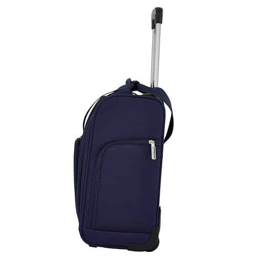French Connection 16" Underseat Carry-On Luggage with USB/USB-C Ports, Blue Depths - color: Blue Depths