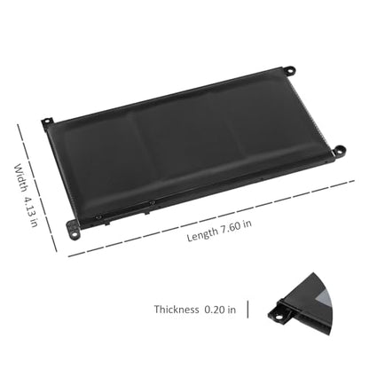 ZTHY 51KD7 Laptop Battery Replacement for Dell Chromebook 11 3180 3189 5190 | 3181 2-in-1 Series P28T001 P28T002 P26T001 Y07HK FY8XM 0FY8XM Battery 11.4V 42Wh 3-Cell 3500mAh - size: 7.6*4.13*0.2 inch 51KD7