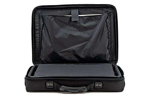 MCY LT15 Rugged 15-inch Laptop Messenger Suitcase Bag with ABS Hard Shell Frames - Black - size: 17-inch