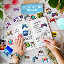 50 PCS Gaming Stickers Bulk Pack - Waterproof Vinyl Decals for Water Bottles,Skateboards Laptops, Phones| Cool Video Game Sticker for Boys, Teens, Adults | Aesthetic Gamer Gift Decals - style: A3