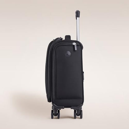Verage Underseat Carry On Luggage with Wheels, 14.5-Inch Spinner Small Suitcase, Softside Lightweight Travel Bag for Men and Women, Airplane Carry On Bag, Black - color: Black, size: Basic Underseat