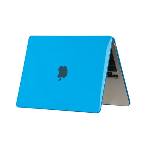 Hard Case Compatible with Old Version MacBook Pro 13 inch Case 2012 2011 2010 2009 2008 Release A1278 with CD-ROM, Laptop Plastic Case Crystal Shell Cover& Keyboard Skin, Aqua Blue - color: Aqua Blue, size: A1278(Pro 13" w/CD-ROM 2008-2012)