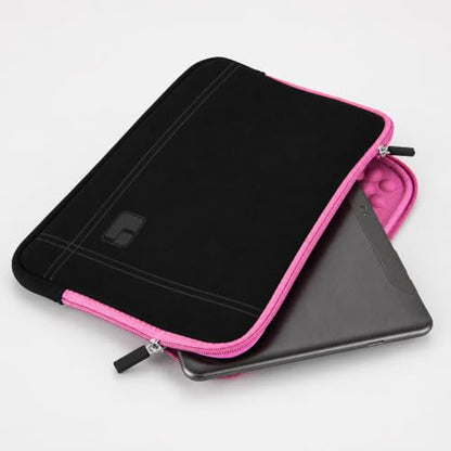13 Inch Laptop Sleeve Neoprene Padded Case for Work and Commute - Pink - color: Pink
