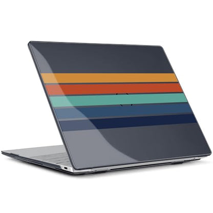 Batianda Retro Stripes Case for Dell XPS 13 Laptop 2024 2025 | Fits Model 9340/9345/9350 13.4" Display, Lightweight Slim Hard Shell Protection for Men, Women, and Students - color: Stripe