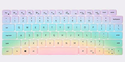 Keyboard Cover Skin for Dell Latitude 5420 5430 5440 5450 3440 3450 14, Dell Latitude 7420 7430 7440 7450 14, Latitude 9420 9430 9510 9520, Latitude 7520 15.6" Laptop Protector, Colorful - color: Rainbow