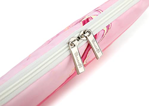 Canvaslife Pink Marble Pattern 13 inch Canvas Laptop Sleeve with Pocket 13 inch 13.3 inch Laptop 13 case13 Sleeve - color: Pink Marble, size: 13 inch/13.3 inch