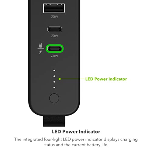 mophie powerstation pro AC (2023)-27,000 mAh External Battery compatbile With MacBook&iPad Portable PD battery with 100W of AC&60W USB-C Fast Charge integrated carry strap-USB-C cable included, Black - size: 27,000 mAh, style: Gen 2
